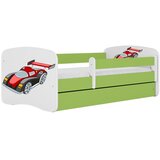 HAPPYKIDS Dječji krevet Dreamy trkaći auto 160x80 sa madracem bez ladice Zelena | shoptok.hr