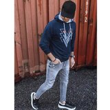 DStreet Navy blue BX5395 sweatshirt with print | Shoptok.si