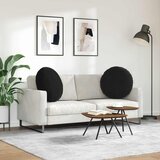  Jastučići za sjedenje 2 pcs Crna Ø 80 x 29 cm Baršun | shoptok.hr