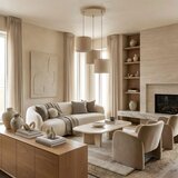 Luster na sajli ARDEN 3xE27/15W/230V prečnik 30 cm bež | Eponuda.com