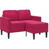 SOFA 2-sjed s ležaljkom u obliku slova L vino crveno 125 cm Cijene