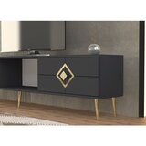 Hanah home TV polica Robber Anthracite Gold