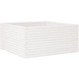 vidaXL vrtno korito belo 100x100x46 cm trdna borovina, (21266375) Cene