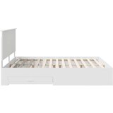  Konstrukcija postelje Bela 180 x 200 cm Konstruiran les, (5000103392) | Shoptok.si
