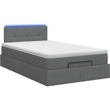  Krevet od pjene s madracem i LED-om Tamnosiva 120 x 190 cm | shoptok.hr