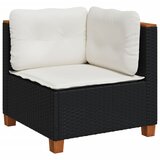  10-dijelni set vrtnih sofa s jastucima crni od poliratana Crna 63.5 x 63.5 x 62 cm | shoptok.hr