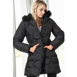 Dewberry Z6760 WOMEN'S COAT-PLAIN BLACK Cijene