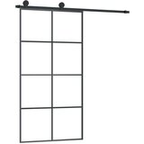  Klizna vrata s priborom 102 5x205 cm od stakla ESG i aluminija | shoptok.hr