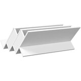  Regal za revije s polico Bela 65 x 53 x 28,5 cm Konstruiran les, (5000214276) | Shoptok.si