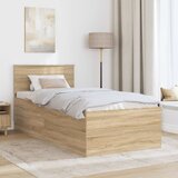  Krevetna konstrukcija s uzglavljem Sonoma hrast 75 x 190 cm | shoptok.hr