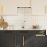  Ručke za ormarić 5 kom zlatne 320 mm od nehrđajućeg čelika | shoptok.hr