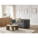Bobochic Paris Temno siva sedežna garnitura iz rebrastega žameta 170 cm Giorgia – | Shoptok.si