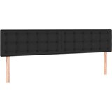  Posteljno vzglavje črno 180x5x78/88 cm umetno usnje, (20793635) | Shoptok.si