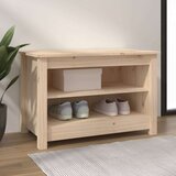 vidaXL Klupa za cipele 70 x 38 x 45,5 cm od masivne borovine | shoptok.hr