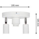 SPOT svetlo CENTRO 3xE27/15W/230V belo | Eponuda.com
