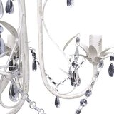  Kristalni viseći stropni lusteri 4 kom elegantni bijeli | shoptok.hr