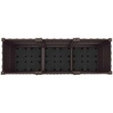  Vrtni saksija s kotačima Smeđa 120 x 40 x 44 cm PP | Eponuda.com