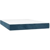  Krevet s oprugama i madracem tamnoplavi 140x200 cm baršunasti | shoptok.hr