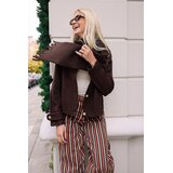 TRENDYOLMILLA ženska jakna Twoaw26Mo00117, braon-braon Cene