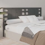  Uzglavlje sivo 206 x 4 x 100 cm od masivne borovine | shoptok.hr