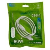BAVIN kabl CB384CC pleteni 60W/ Type C-Type Cy/ 1m/ bela | Eponuda.com