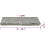  Samoljepljivi otirači za stepenice 15 kom 65x21x4 cm sivi | shoptok.hr
