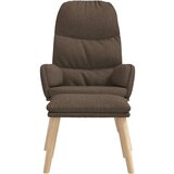  Stol za sproščanje s stolčkom taupe blago, (20821699) | Shoptok.si