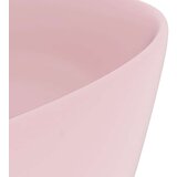  Luksuzni okrugli umivaonik mat ružičasti 40 x 15 cm keramički | shoptok.hr