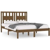  Posteljni okvir medeno rjav iz trdne borovine 200x200 cm, (20644058) Cene