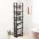 Police Regal s policami siv 60x30x210 cm trdna borovina, (20771732) | Shoptok.si