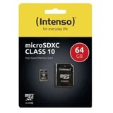 Intenso 64GB Class10 3413490 + adapter Micro SDXC Cene