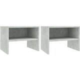 Nočne omarice 2 kosa betonsko sive 40x30x30 cm iverna plošča, (20732987) | Shoptok.si