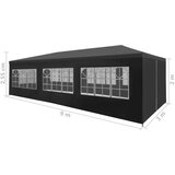  Šator za zabave 3 x 9 m antracit | shoptok.hr