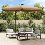  Zunanji senčnik z jeklenim drogom 300 cm taupe, (20610592) | Shoptok.si