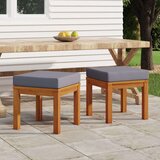  Vrtni stolci s jastucima 2 kom 40x40x42 cm od bagremovog drva | shoptok.hr