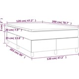  Box spring postelja z vzmetnico kapučino 120x200cm umetno usnje, (20725002) | Shoptok.si