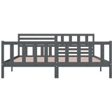  Za krevet od masivnog drva sivi 200 x 200 cm | shoptok.hr