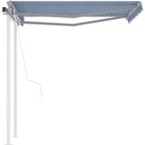  Avtomatsko zložljiva tenda s stebrički 3x2,5 m modra in bela, (20743205) | Shoptok.si