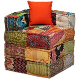  Modularni tabure za 2 osobe od tkanine s patchworkom | shoptok.hr