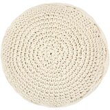  Ručno rađeni tabure s makrameom 45 x 30 cm pamučni | shoptok.hr