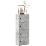  Regal za knjige boja betona 40x24x102 cm konstruirano drvo | shoptok.hr