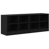  Ormarić za krevet s policom 2 kom. Crni hrast 66 x 33 x 48 cm - Crni hrast | shoptok.hr