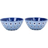 guzzini Komplet 2 skled Ø12 cm LE MURRINE - svetlo modra / bela / modra Cene