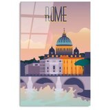 WALLXPERT dekorativna slika od kaljenog stakla, rim (UV1026) 30 x 45 cm | ePonuda.com