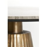 Light & Living Okrugli blagovaonski stol s pločom stola u mramornom dekoru u brončanoj boji/u prirodnoj boji ø 100 cm Rianne – | shoptok.hr