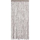  Zastor protiv muha Smeđesiva i bijeli 90 x 200 cm od šenila | shoptok.hr
