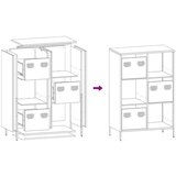 vidaXL Visoka komoda maslinastozeleni 68x39x103,5 cm od čelika | shoptok.hr