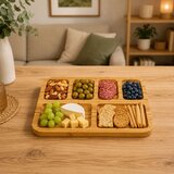  Bambusov pladanj s odjeljcima za posluživanje 36 x 28 cm | shoptok.hr