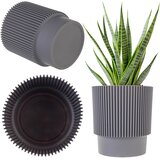 KADAX cvetlični lonec 17 cm pokrov za rastline plastični cvetlični lonec siv, (5000352882) | Shoptok.si