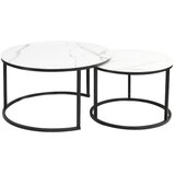 Molarem Home Set stolića ATLANTA C - efekt bijelog mramora | shoptok.hr